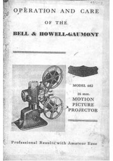 Bell and Howell 602 manual. Camera Instructions.